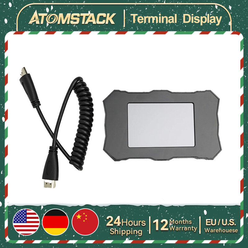 Atomstack Terminal kontroler, dengan tampilan LCD Panel Controller untuk X30 S30 Pro X20 A20 S20 PRO A10 S10 X7 PRO P9 M50 A5 M50