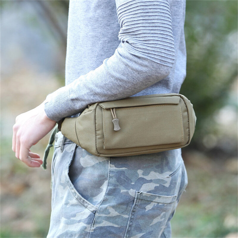 남녀공용 군사 전술 허리 팩 위장 벨트 가방, 여행 캐주얼 패니 팩, 휴대 전화 지갑, 야외 하이킹 가슴 가방