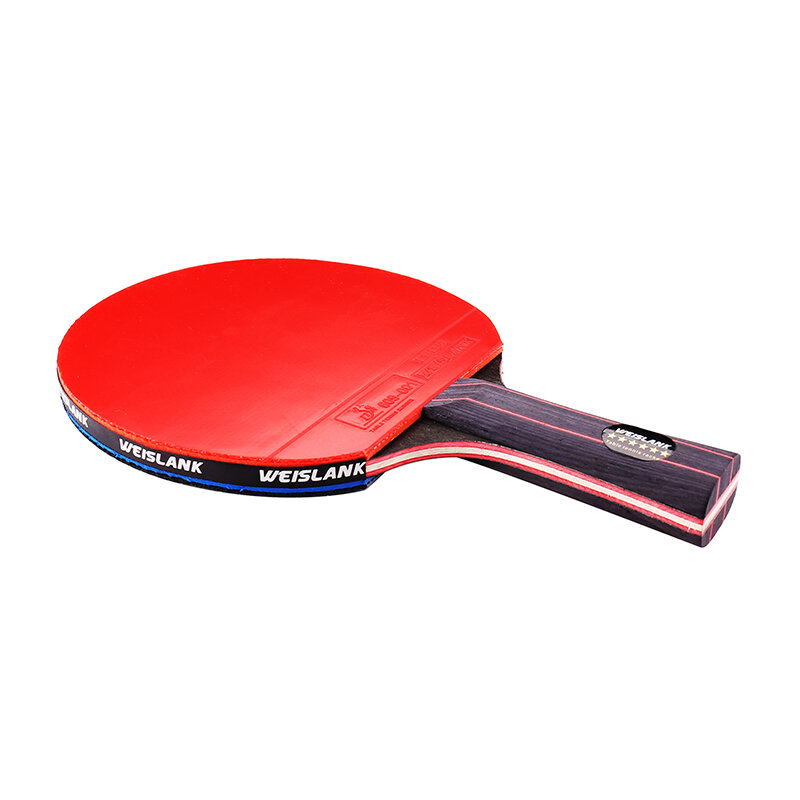 Raqueta de tenis de mesa de hoja de fibra de carbono, doble cara, espinillas en juego de paleta de Ping Pong