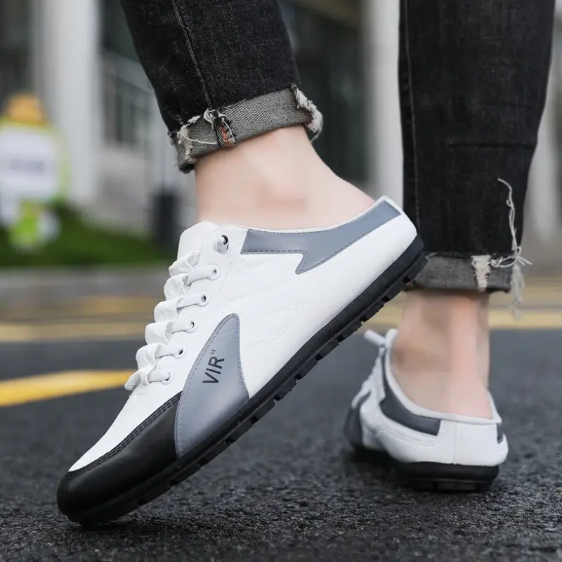 Classic Half Slipper Low Flats Shoes for Men Concise Men's Sneakers Spring Fall Male Casual Shoes Breathable Tenis Para Hombre