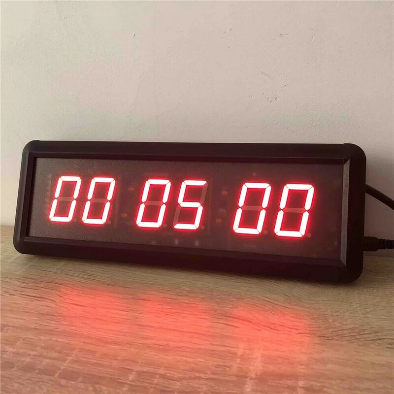Sports Timer Button Led Countdown Clock Stopwatch,Line Button Reset remote Control School Rush Answer Competition Game Timer