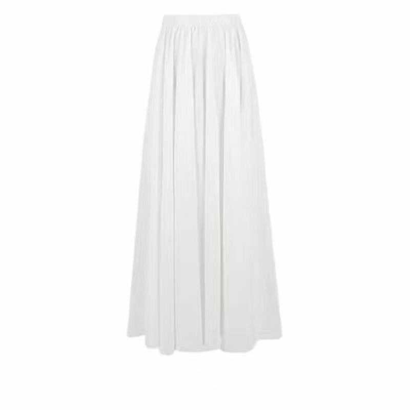 Hanfu Qipao chińska spódnica końska spodnica spodnia spodnia spodnia spodnia sukienka spodnia biała spodnie szyfonowe