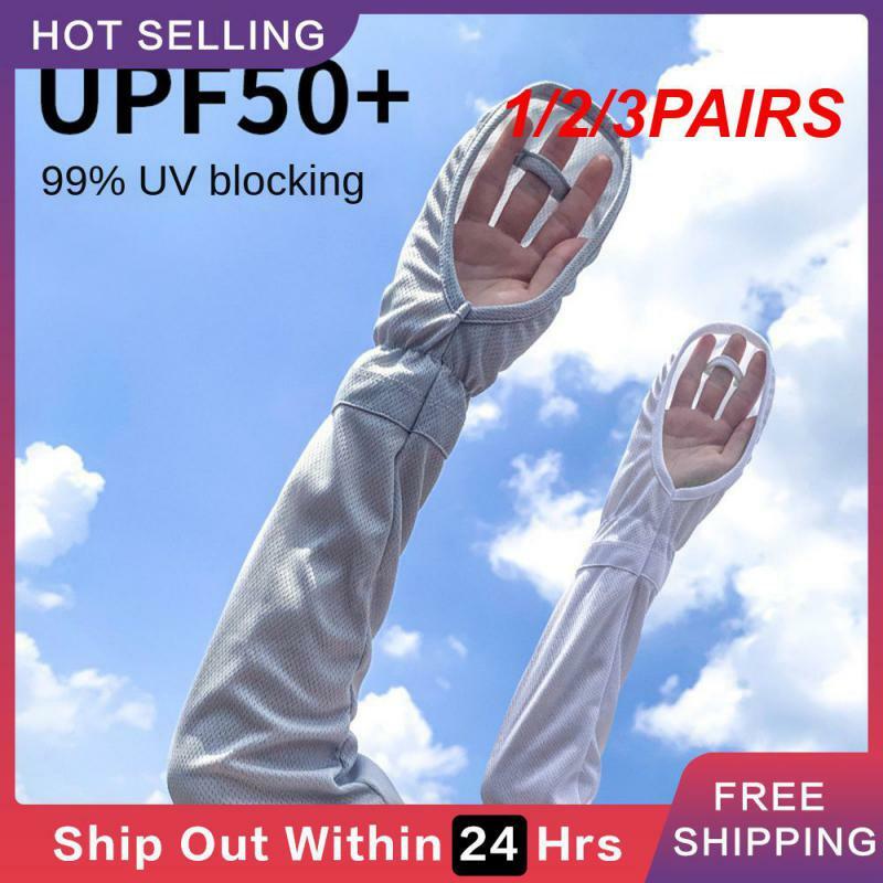 1/2/3PAIRS Loose Fitting Sunscreen Gloves Ultraviolet-proof 1 Air Cooling Arm Sleeve Fitness Sleeve Sun Protection Sleeves