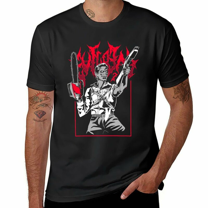 Nowy Deadite metalowy T-Shirt nadruk zwierzęta koszula dla chłopców ubrania vintage oversize t shirt men