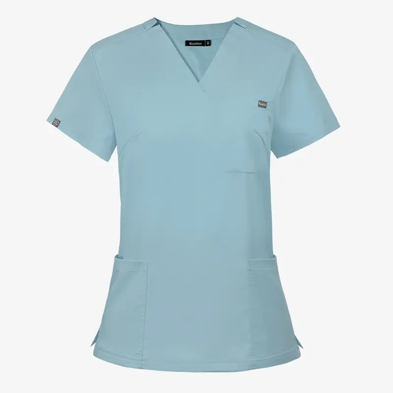 Medyczne jednolite ubrania laboratoryjne kobiety męskie Scrubs topy pielęgniarka pielęgniarstwo jednolite weterynarz kostium Spa odzież robocza chirurgia szpitala koszule robocze