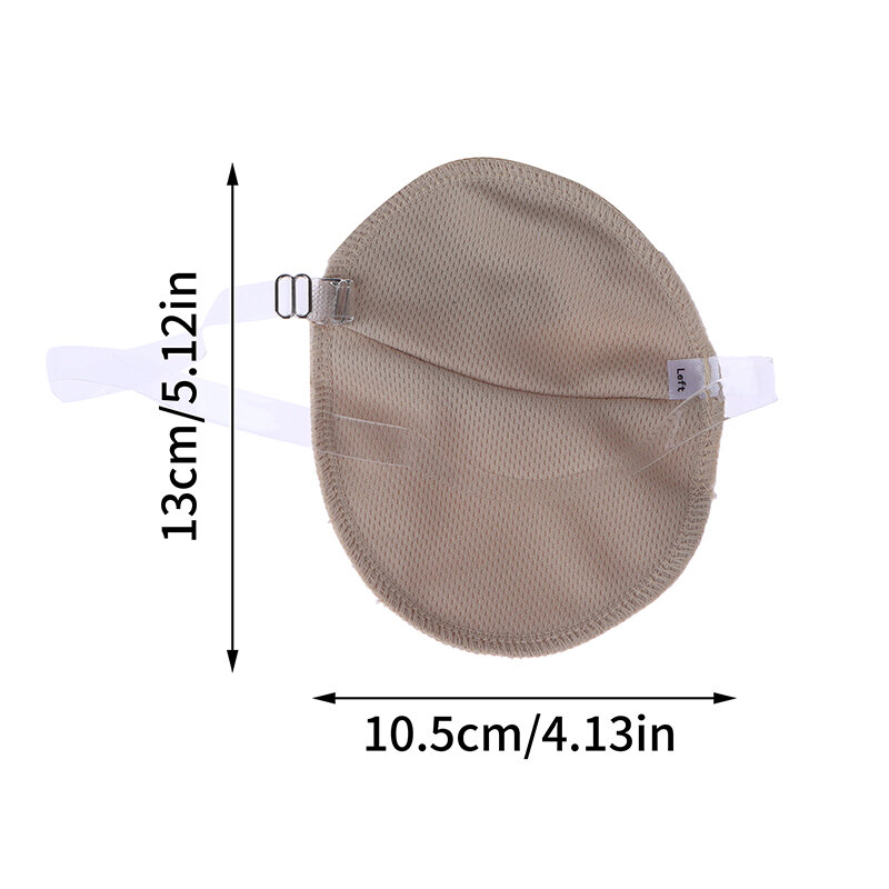 1 pasang bantalan pelindung keringat ketiak yang dapat dicuci dan digunakan kembali pelindung keringat ketiak tali bahu warna kulit tidak terlihat