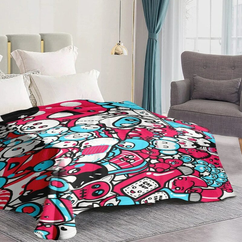 Flanell decke super weiches langes Geschenk künstliches Sofa farbige Decke warmer Plüsch bequemes Plüsch Sherpa Decke Bett