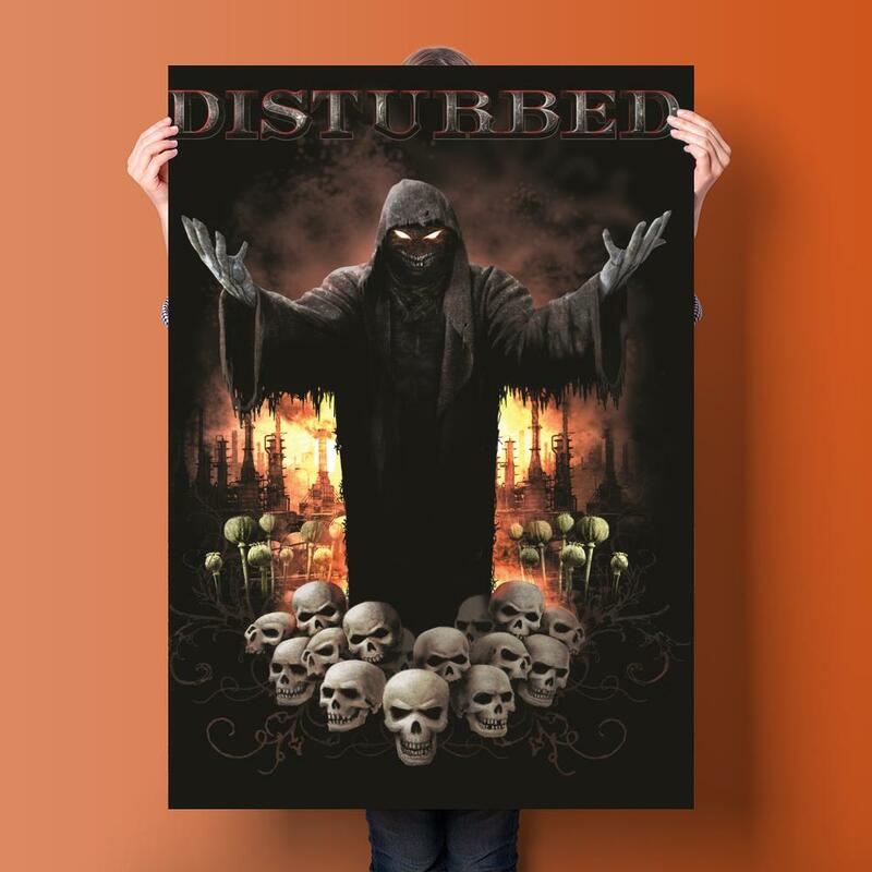 disturbed Singer Decorative Canvas Posters Room Bar Cafe Decor Gift Print Art Wall Paintings