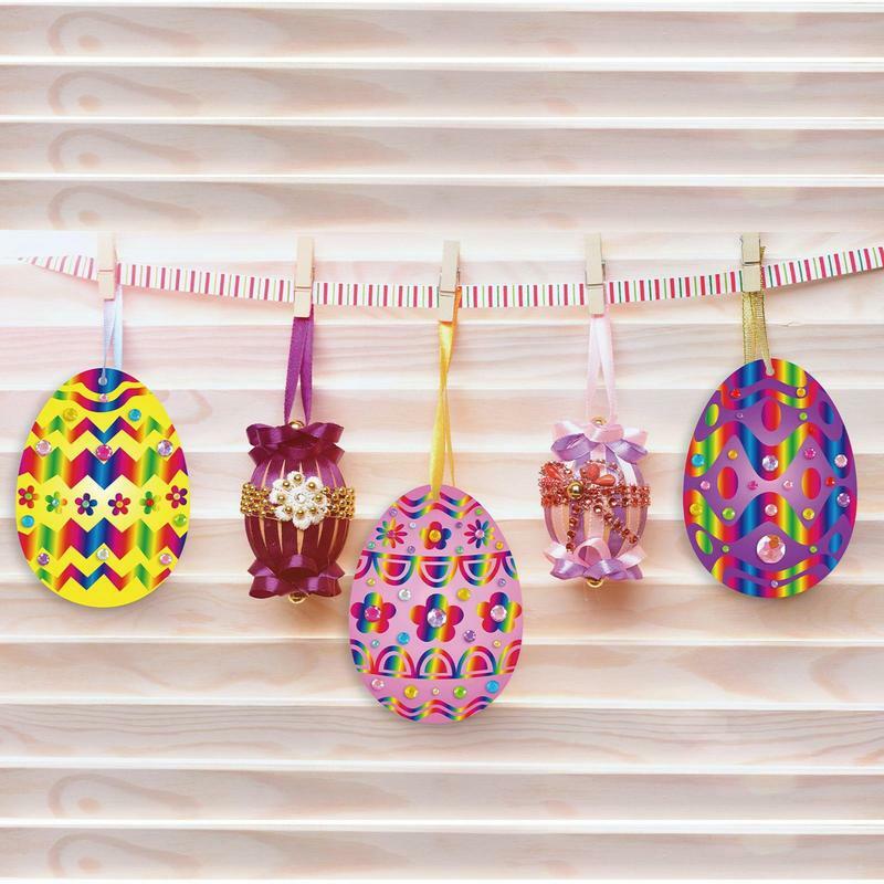 Papel Scratch Egg, Rainbow Paper Art, DIY Craft Kits, Ferramentas de Arranhar para Família, Jardim de Infância, 8 peças