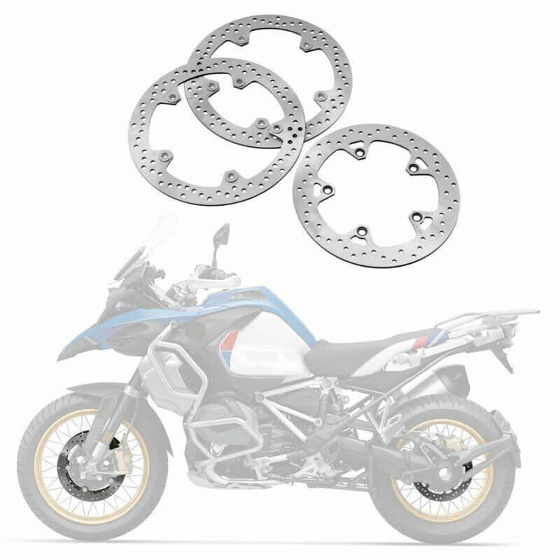 Motorcycle Front / Rear Brake Disc Rotor For BMW R1200GS R1250GS 2013-2020 Stainless Steel