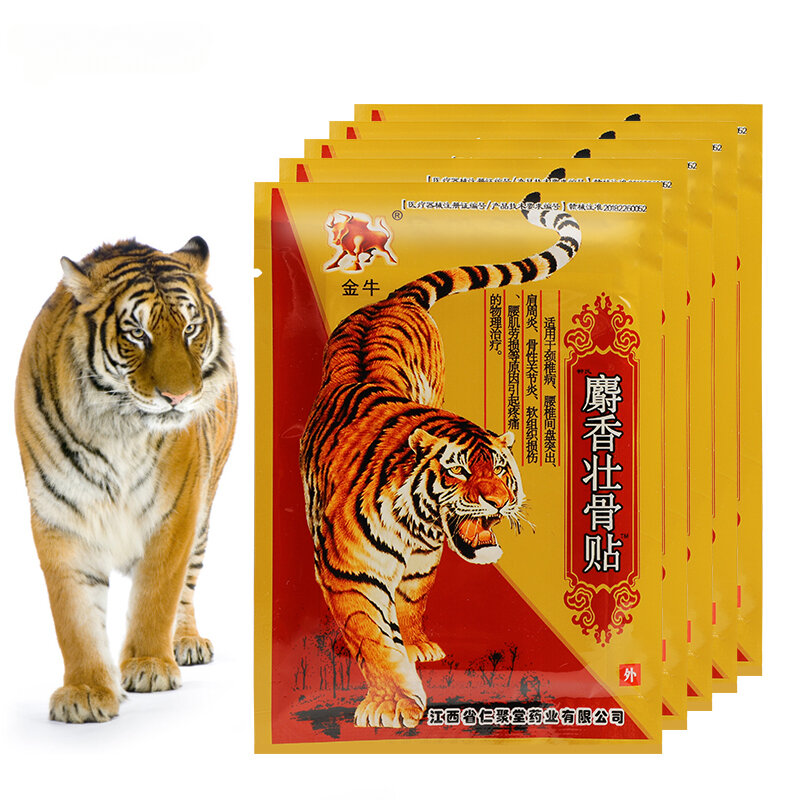 80 szt. Plaster przeciwbólowy z balsamem tygrysim skuteczna naklejka na lek na zapalenie stawów reumatoidalne Plaster przeciwbólowy zwichnięcia mięśni