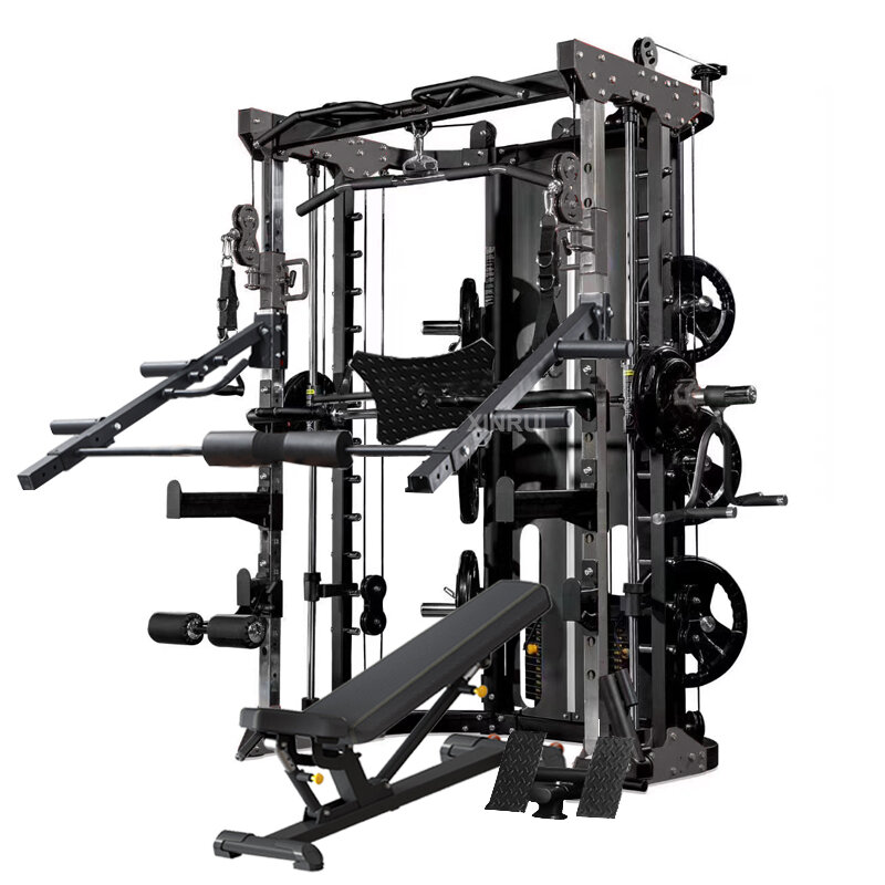 Najlepsza cena Jammer Arm wielofunkcyjne wyposażenie siłowni trener Smith maszyna ze stosem wagi