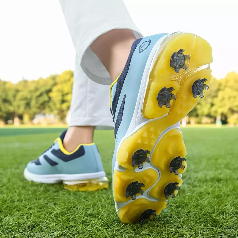 Heren Professionele Golfschoenen Spikes Anti Slip Golfers Sneakers Comfortabele Loopschoenen