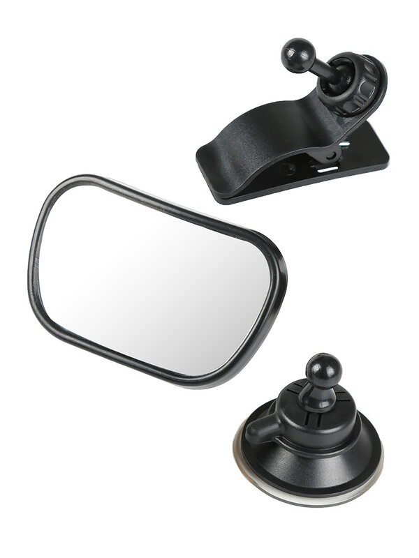 360° Baby Car Mirror for Rear Facing Baby, Adjustable Baby Car Mirror for Back Seat Safety, Shatterproof and Easy Install