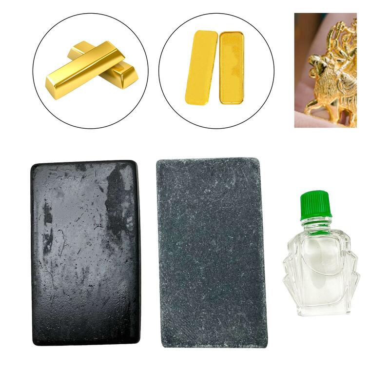 Gold Testing Stone Examination Jewelry Tools Detect Precious Metals 10K 14K 18K 22K Practical Acid Tester Kit Gold Testing Kit