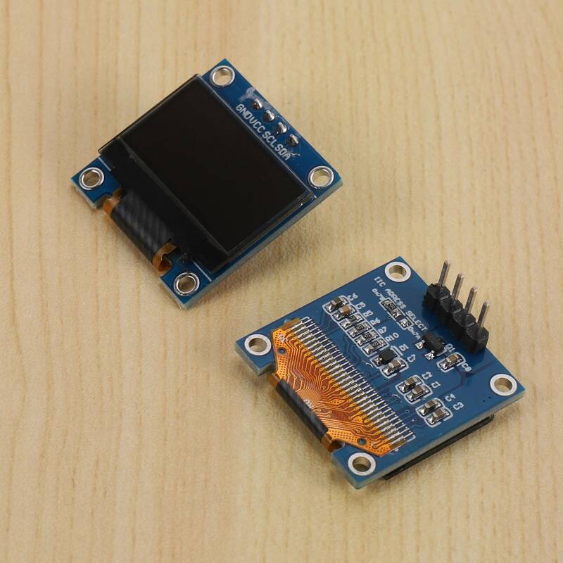 4 buah modul tampilan OLED I2C IIC 128x64 0.96 inci, modul tampilan SSD1315 untuk Arduino UNO R3 STM dengan pin