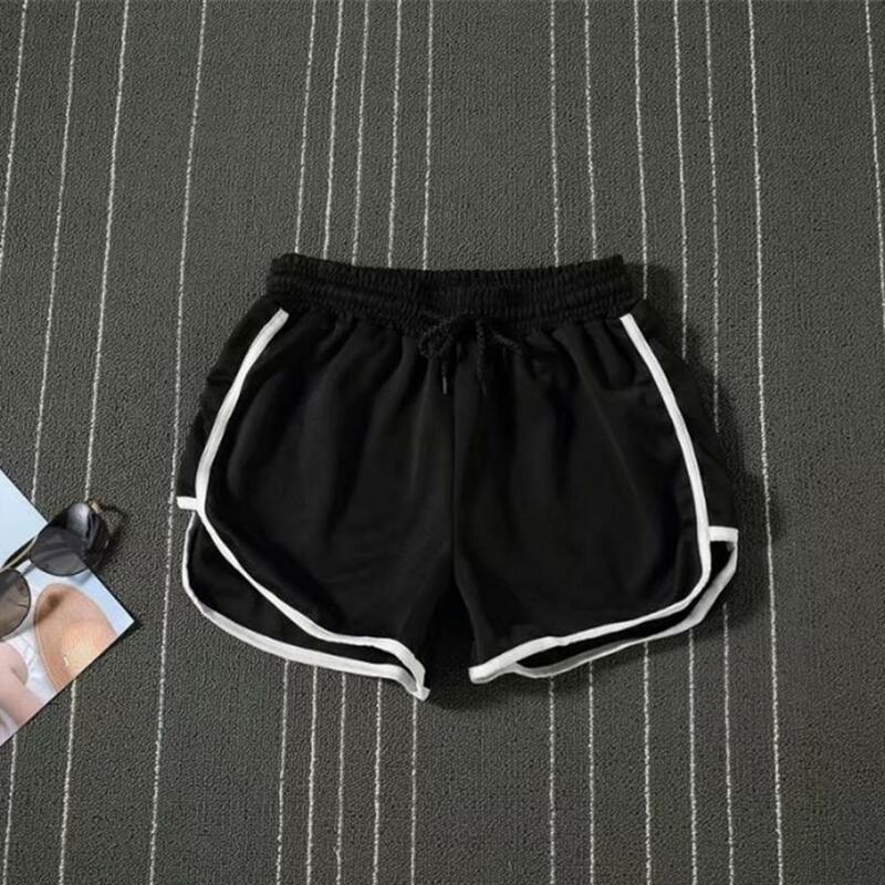 Pantalones cortos deportivos para adolescentes, Shorts deportivos transpirables con cordón, cintura elástica, Color para playa, Verano