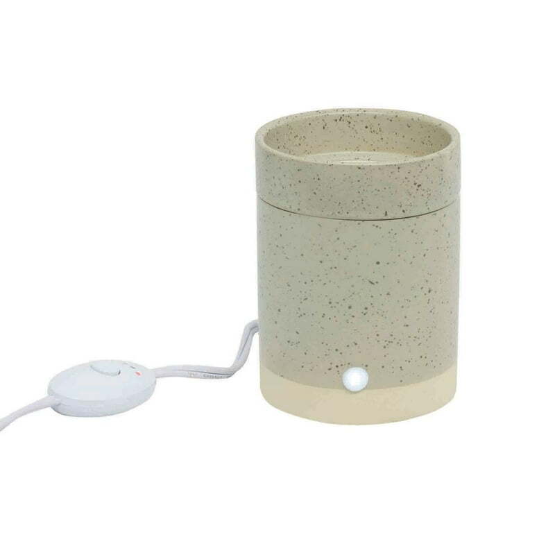 Electric Speckled Gray Ceramic Oil Warmer, Single Pack