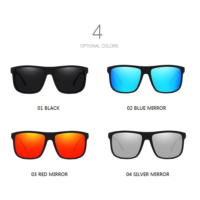 Luxo Polarized Square Sunglasses para Homens e Mulheres, Vintage Sun Glasses, Driving Eyewear, Fashion Brand, Designer, Travel, UV400