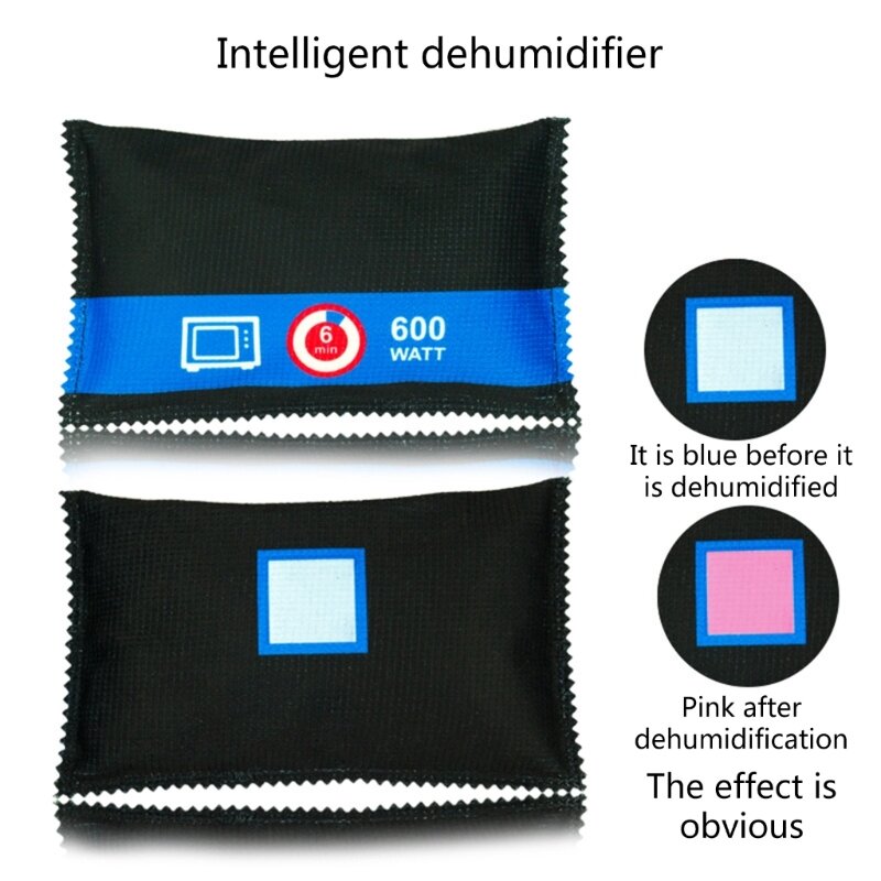 Auto Car Dehumidifier Desiccant Dehumidifier Bag Reusable Moisture Absorbing Bag Multifunction for Wardrobe Shoe Cabinet