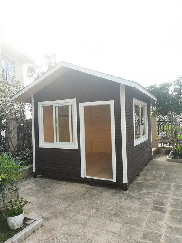 Anti corrosion wood outdoor solid wood cabin, leisure tea room, assembly tool room, storage room