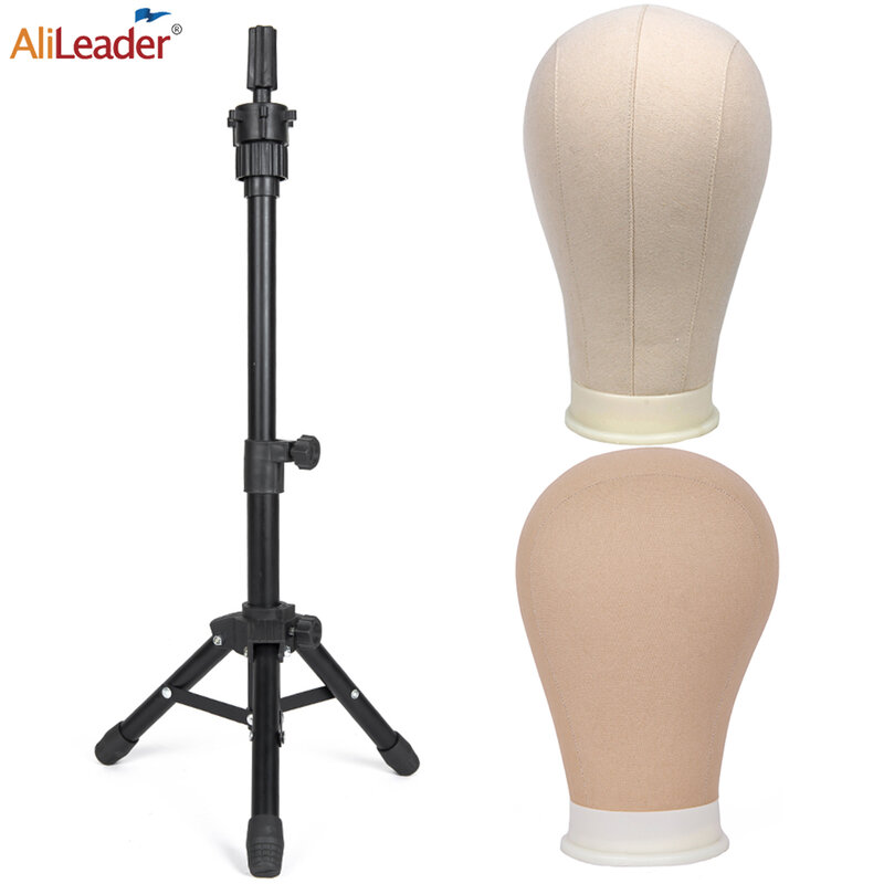 Cheap Wig Making Canvas Head and Training Head Tripod for Wigs Good Quality Mannequin Head for Making Wigs