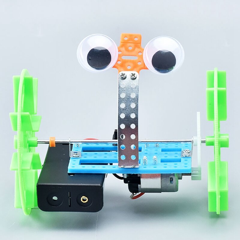 Elektronika zestaw montażowy dla dzieci DIY step Toy 2 koła rowerek biegowy DIY projekt eksperyment naukowy dla chłopców i dziewcząt-Drop Ship