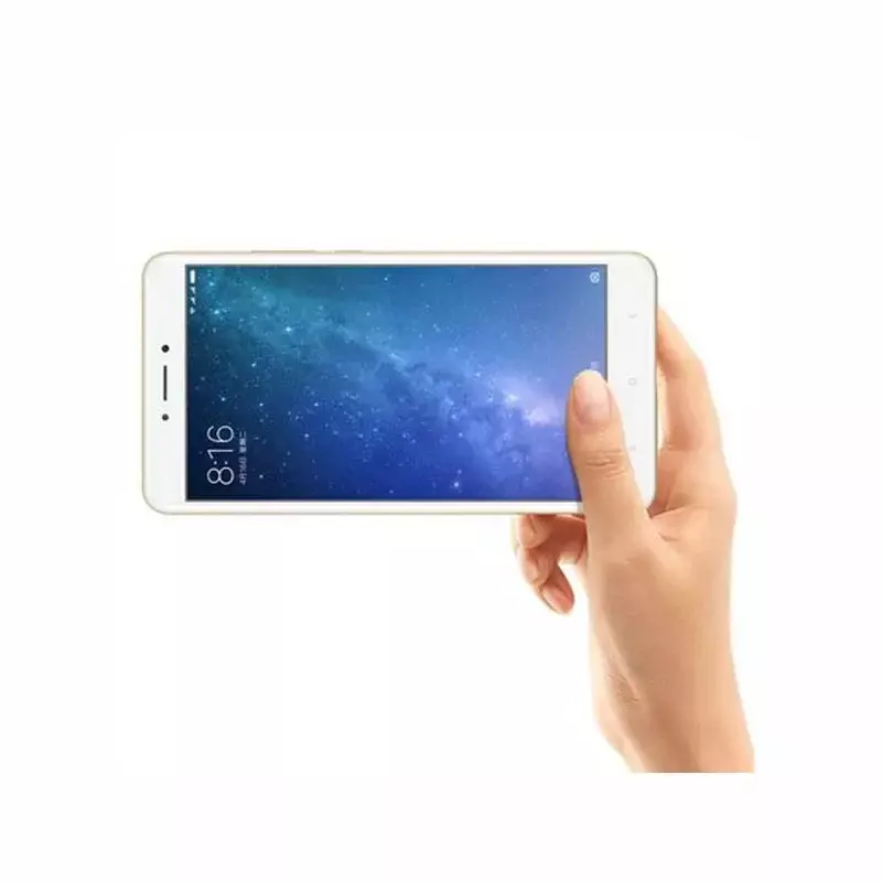 Celular Xiaomi-Mi Max 2 Android, Suporte Google Play, 4G RAM, 64GB, 4G LTE, 5300mAh, Impressão digital, 6,44"