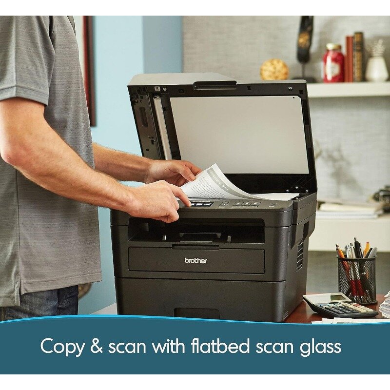 Impresora láser inalámbrica monocromática todo en uno, copia y escaneo de doble cara, electrodomésticos de oficina