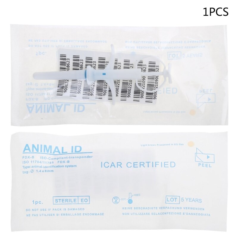 U75a Dierlijke Microchip Implanter Kit Iso11784/785 FDX-B Chips Huisdier Id Microchip Implantaat Set Voor Hond Voor Kat Veterinair Beheer