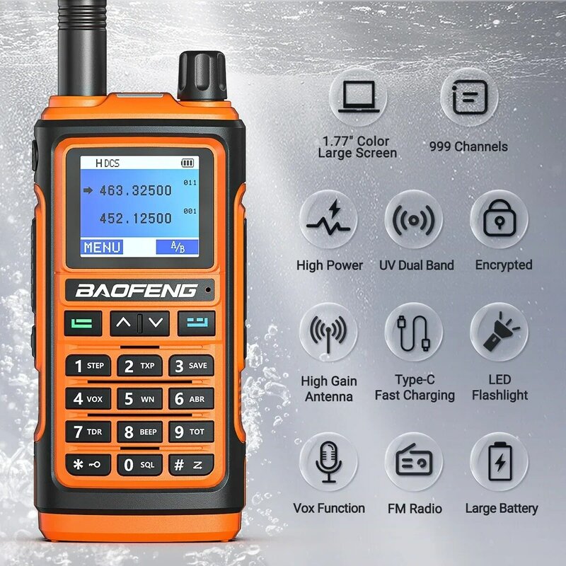 Baofeng-UV17L Walkie Talkie, Teye-C, potenti Radio, caccia Radio bidirezionale, ricevitore Kit Wireless, accoppiamento frequenza One-touch