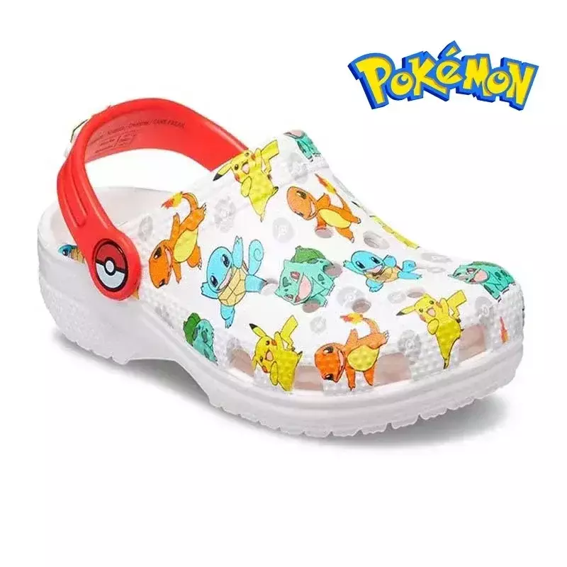 Pokemon Hole Sandals scarpe per bambini Pikachu Squirtle Charmander pantofole sandali Eva Anime Home Beach Shoes pantofole estive