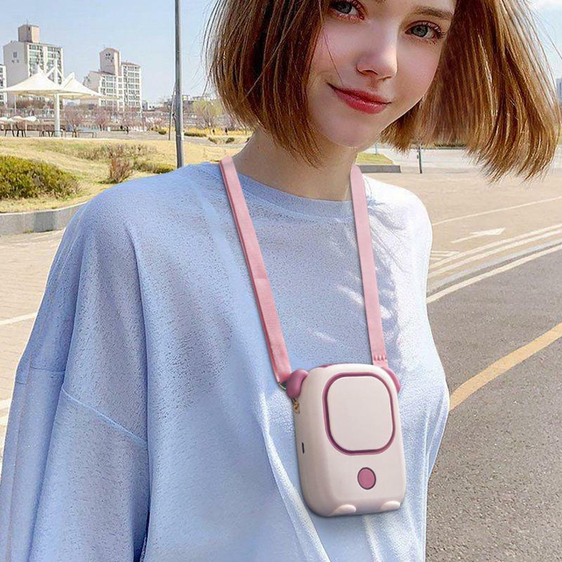 Portable Neck Fan Handheld Fan 3 Speeds USB Charging Wearable Mini Cooling Fan Cute Portable Neck Fan For Men Women Camping