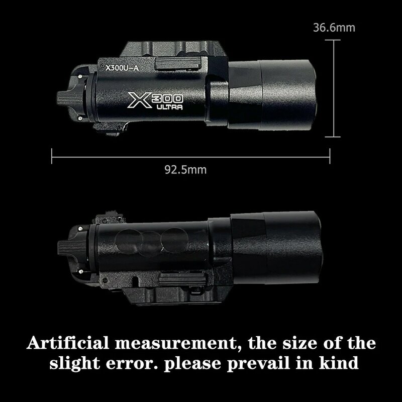Lanterna tática para Glock, CZ-75, SP01, pistola leve, X300 Ultra, pistola, lanterna X300U, acessórios