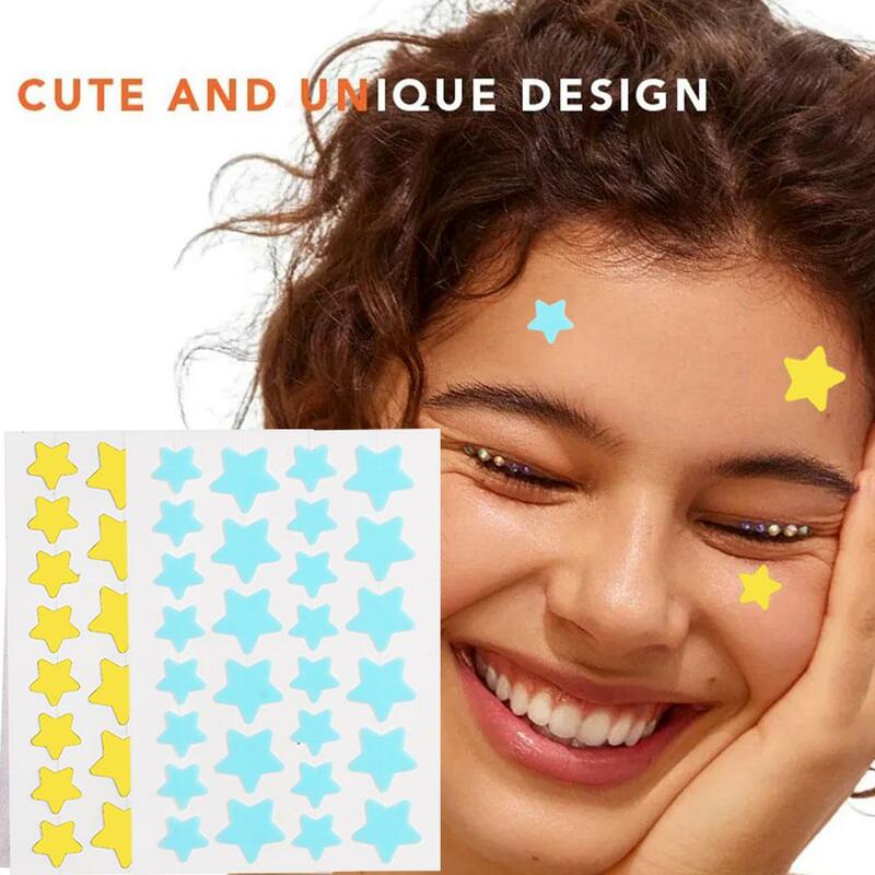 28Pcs Colorful Acne Patch Cute Star Acne Patch Acne Removing Patch Acne Mask Invisible Patch Facial Spot Removal Pimple Sticker