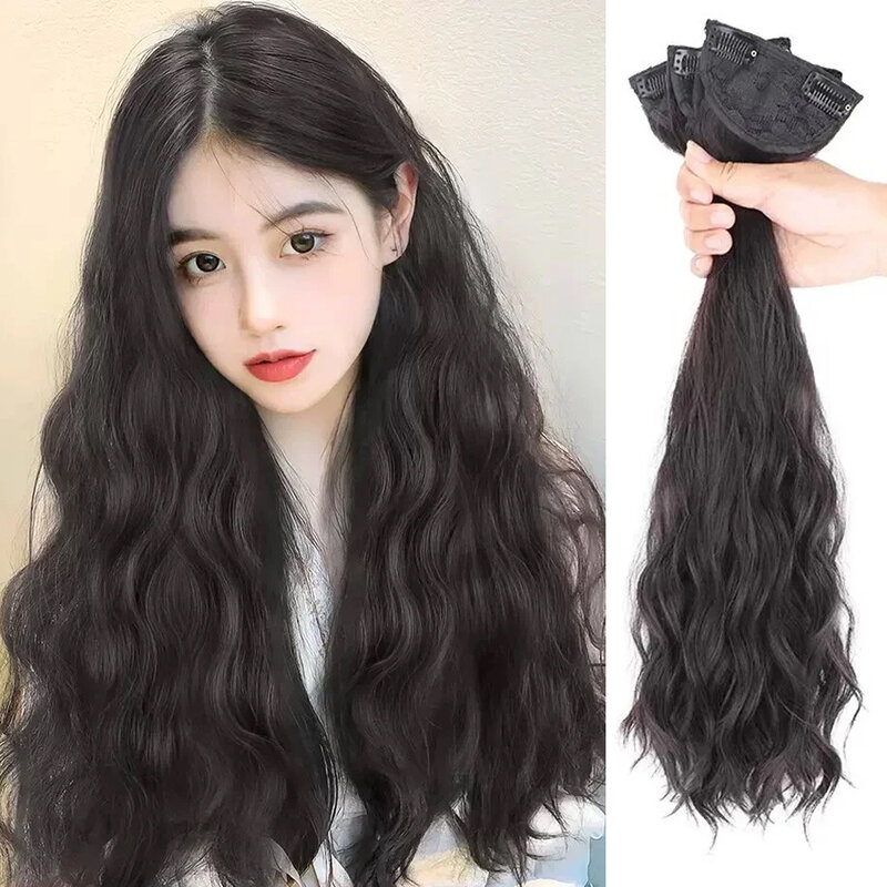 Synthetic Hair Bun Claw Clip  Hairpiece Fashion Hair Bun Headdress Fake Hair With Hairpins Women Accessories