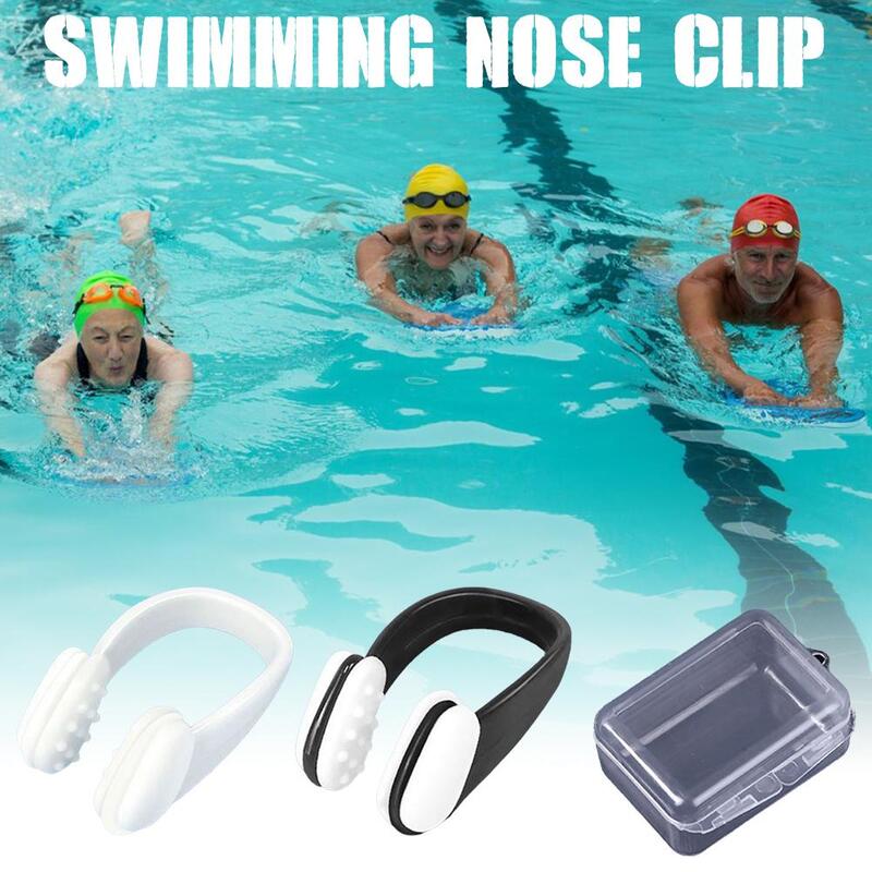 Zacisk na nos do pływania silikonowa woda przeciwdławiąca specjalna sprzęt do pływania do nurkowania o działaniu antypoślizgowym i przeciwodpadającym dla Ad K0L1