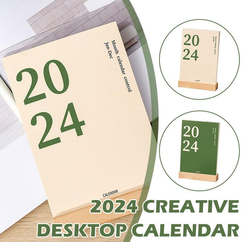 2024 calendario da tavolo ornamenti da tavolo creativi Planner decorazione scuola ufficio Memo forniture fresche moda da tavolo Mini M1V8