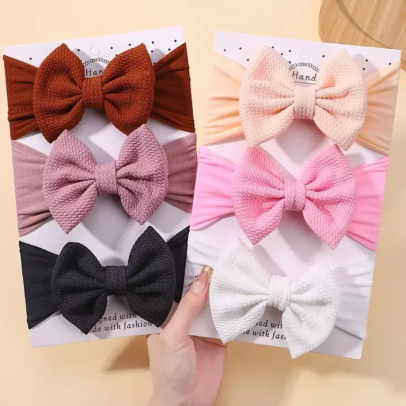 1Pc Headband Nylon Infants Toddlers Elastic Hair Band for Newborn Girl Princess Bowknot Cute Baby Hair Accessories Wholesale