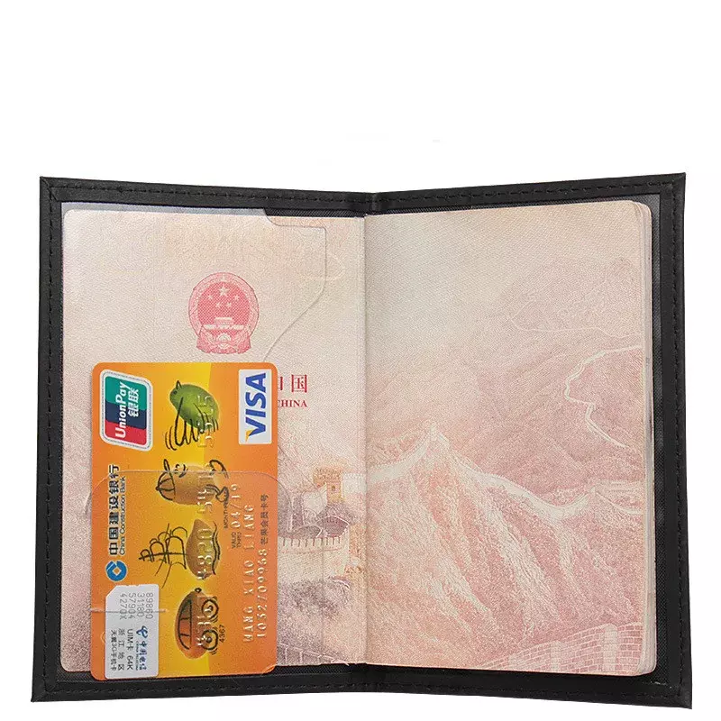 الإنجليزية بولي Leather الجلود جواز سفر يغطي ، غطاء الوثيقة ، حامل بطاقة الهوية ، اكسسوارات السفر ، ذات جودة عالية