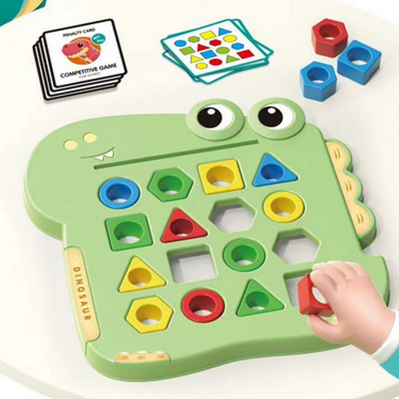 Mainan pencocokan bentuk geometris untuk permainan interaktif edukasi anak-anak