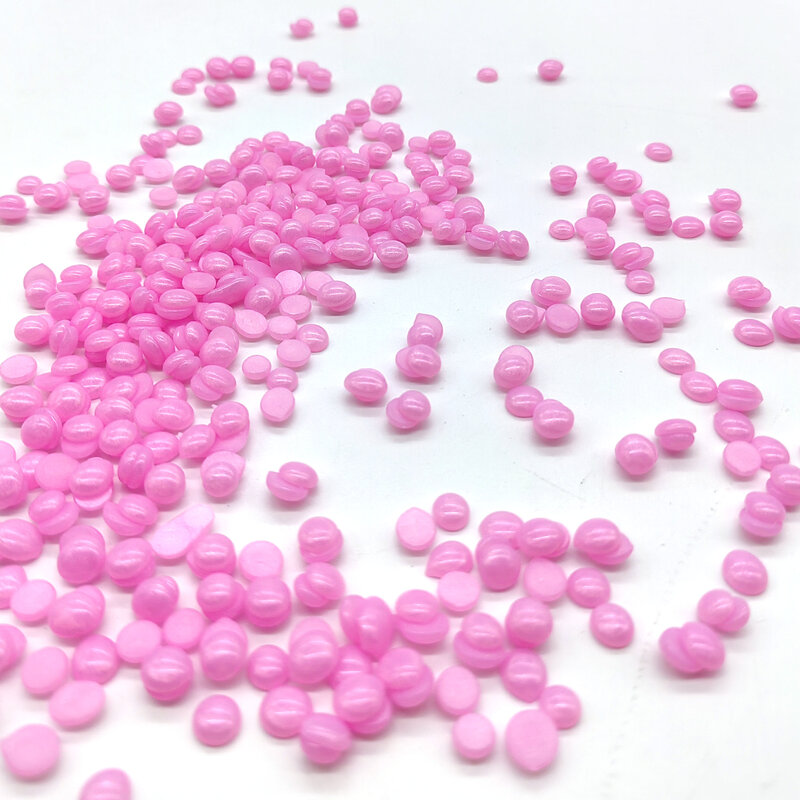 송진 없는 쉬머 핑크 왁스, 강한 탄력, 알레르기 없는 프리미엄 포뮬러, 브라질 하드 왁스 비즈, 얇은 제모, 1kg, 2.2Lb