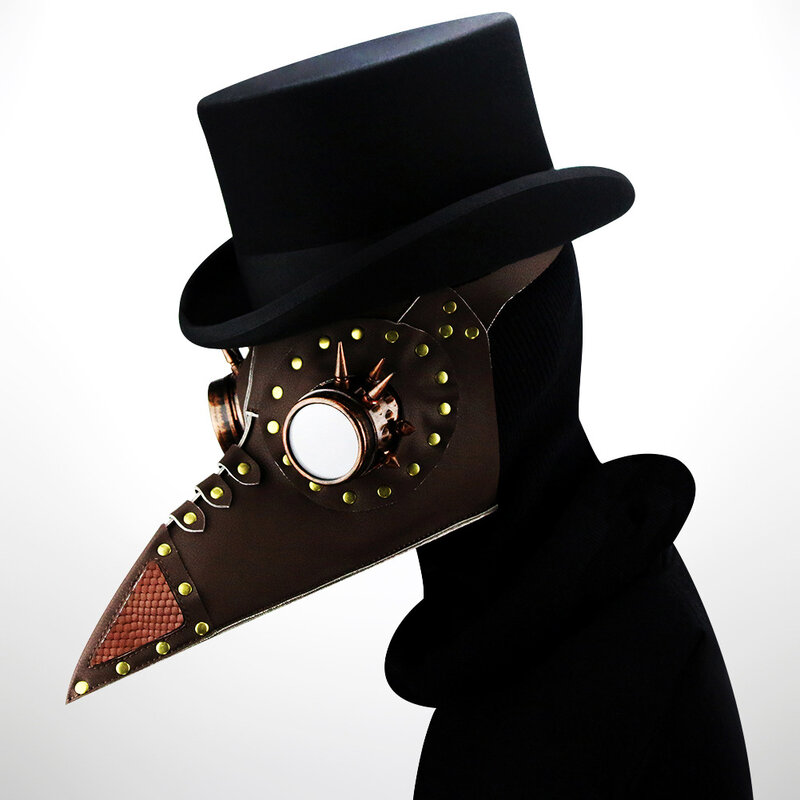 Halloween steampunk praga birdbeak masquerade festa máscara chapelaria carnaval volwassen kostuums cosplay przebranie dla doroslych