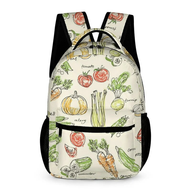 Vegetables Backpack Customized Printed Student Backpack Casual Travel Backpack Cartoon School Bag for Child Large Capacity Bags