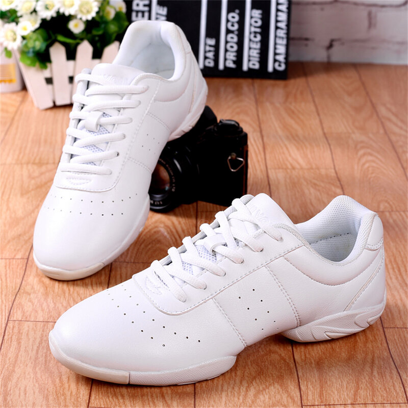 ARKKG Girls Black Cheer Shoes Trainers Breathable Training Dance Tennis Shoes Lightweight Youth Cheer Competition Sneakers