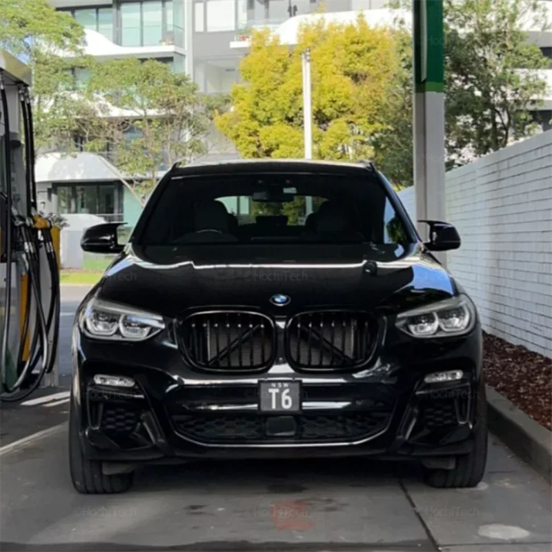 ألياف الكربون سيارة الرؤية الخلفية الباب الجناح غطاء مرآة جانبية قبعات شل الحال بالنسبة لسيارات BMW x3 G01 x4 G02 x5 G05 2018-22 الأسود M3 نمط