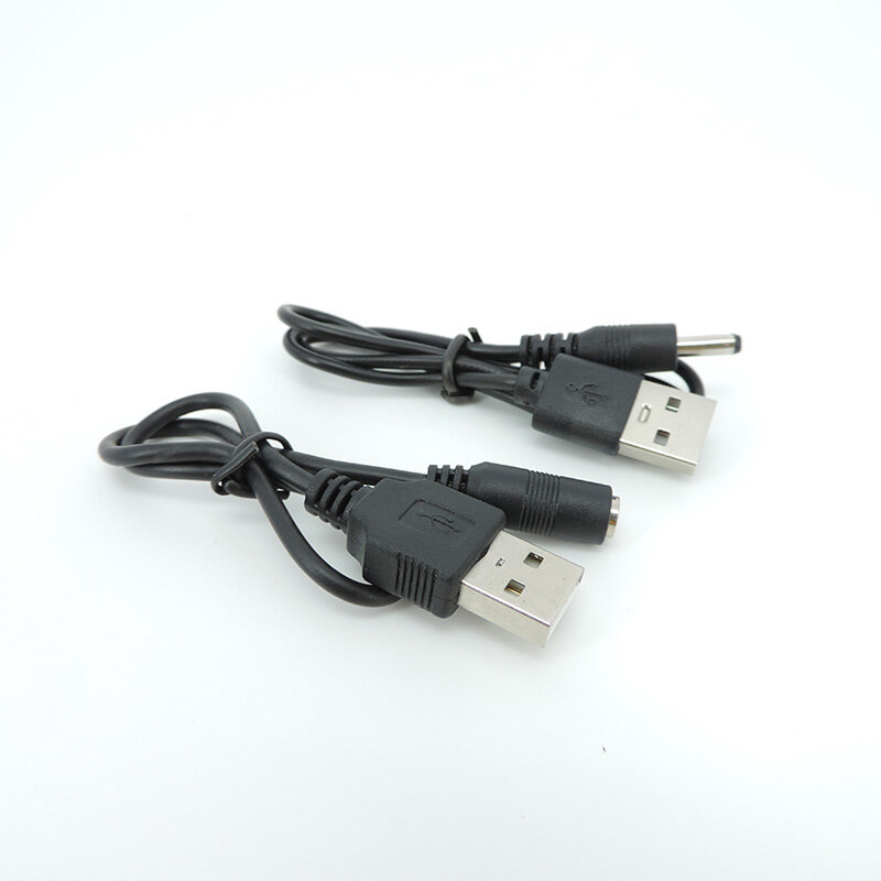 USB A 2.0 Male Plug to 1.35 x 3.5mm DC Power jack Male Female Cable DC Power Extension charging Cord Q1