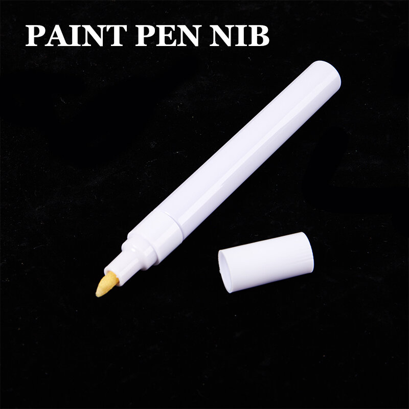 Pena isi ulang kosong 3-6mm, pena cat Nib reversibel kepala ganda kosong spidol Nib halus pipa aluminium Aksesori pena cat