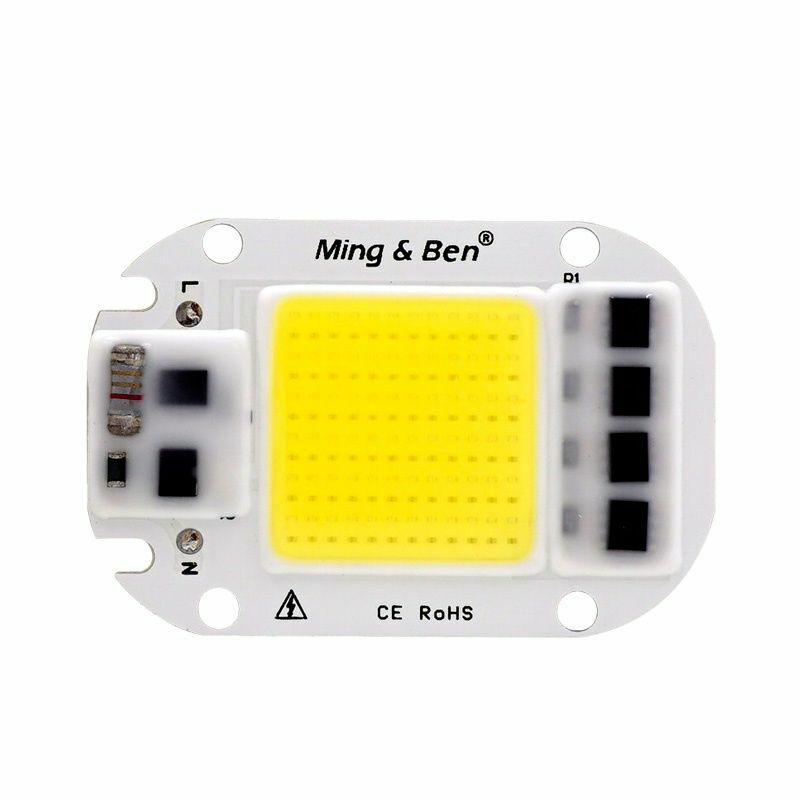 MINGBEN-Chip de lámpara LED COB, 220V, 110V, SIN controlador IC inteligente, bricolaje, 20W, 30W, 50W, para foco de luz LED de inundación, necesita disipador térmico para refrigeración