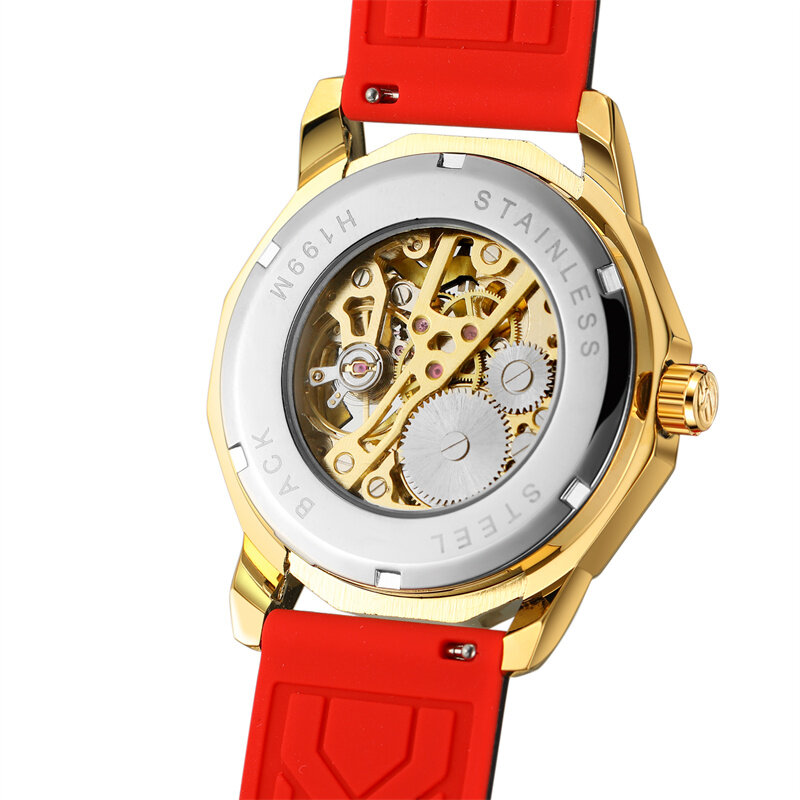 Forsining-Relógio de pulso mecânico automático masculino, pulseira de couro Business, relógio impermeável 30m, relógio esqueleto Tourbillon, novo lançamento